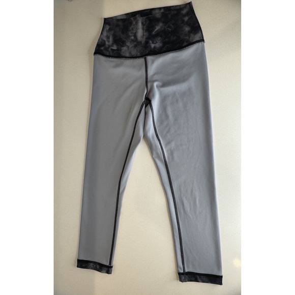 90 Degree by Reflex Womens Tie Dye High Waist Cropped Leggings Black White S - Picture 8 of 9